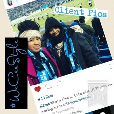 We Cee Style Carolina Panthers Scarves