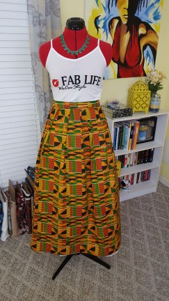 We Cee Style Kente Maxi Skirt